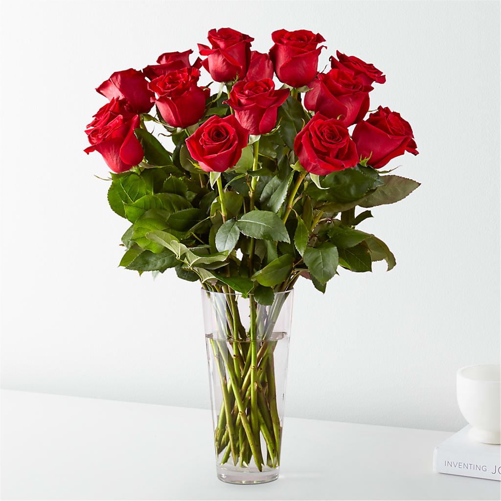 Long Stem Red Rose Bouquet – Lolas Blooms, Somerset NJ
