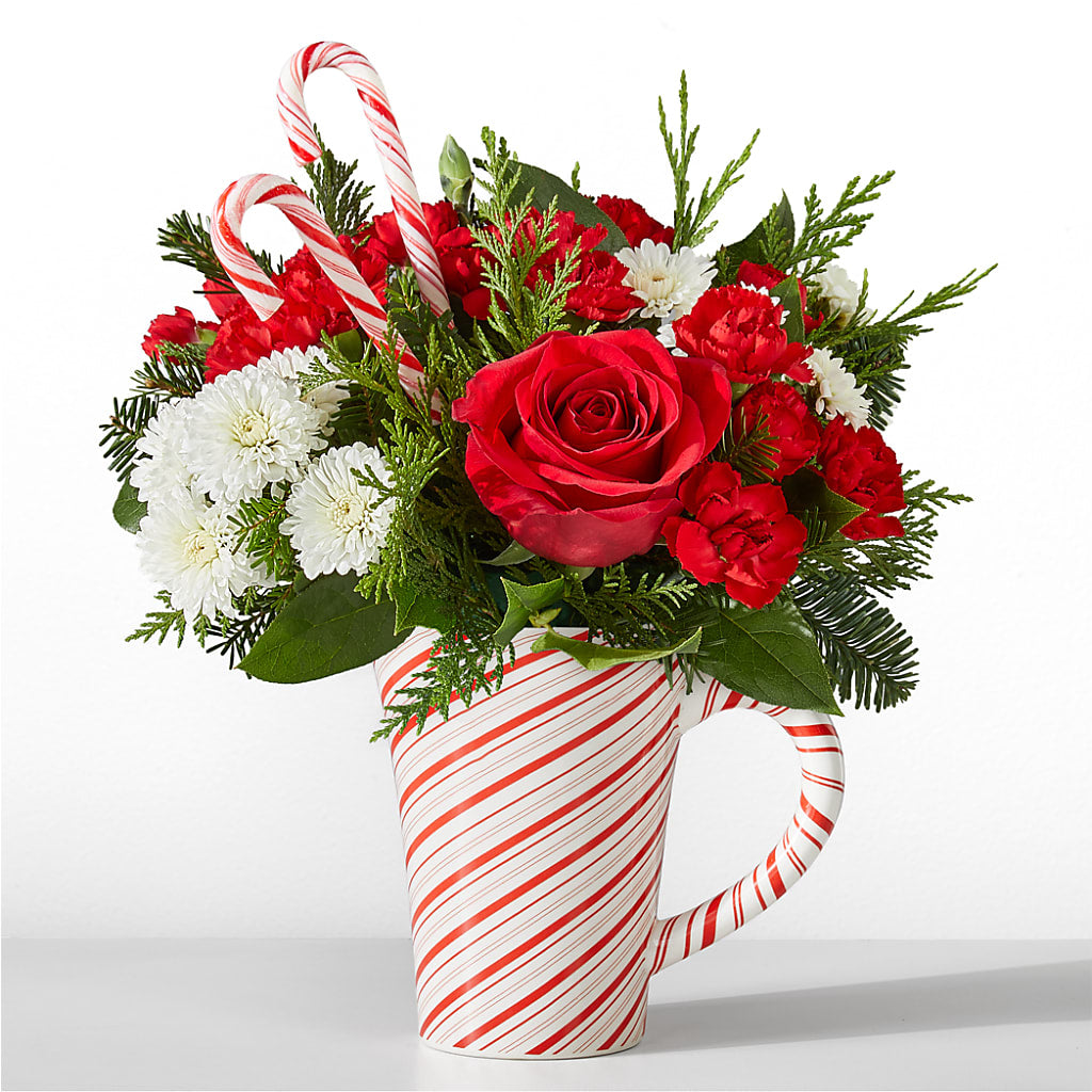 Peppermint Swirl Mug – Lolas Blooms, Somerset NJ