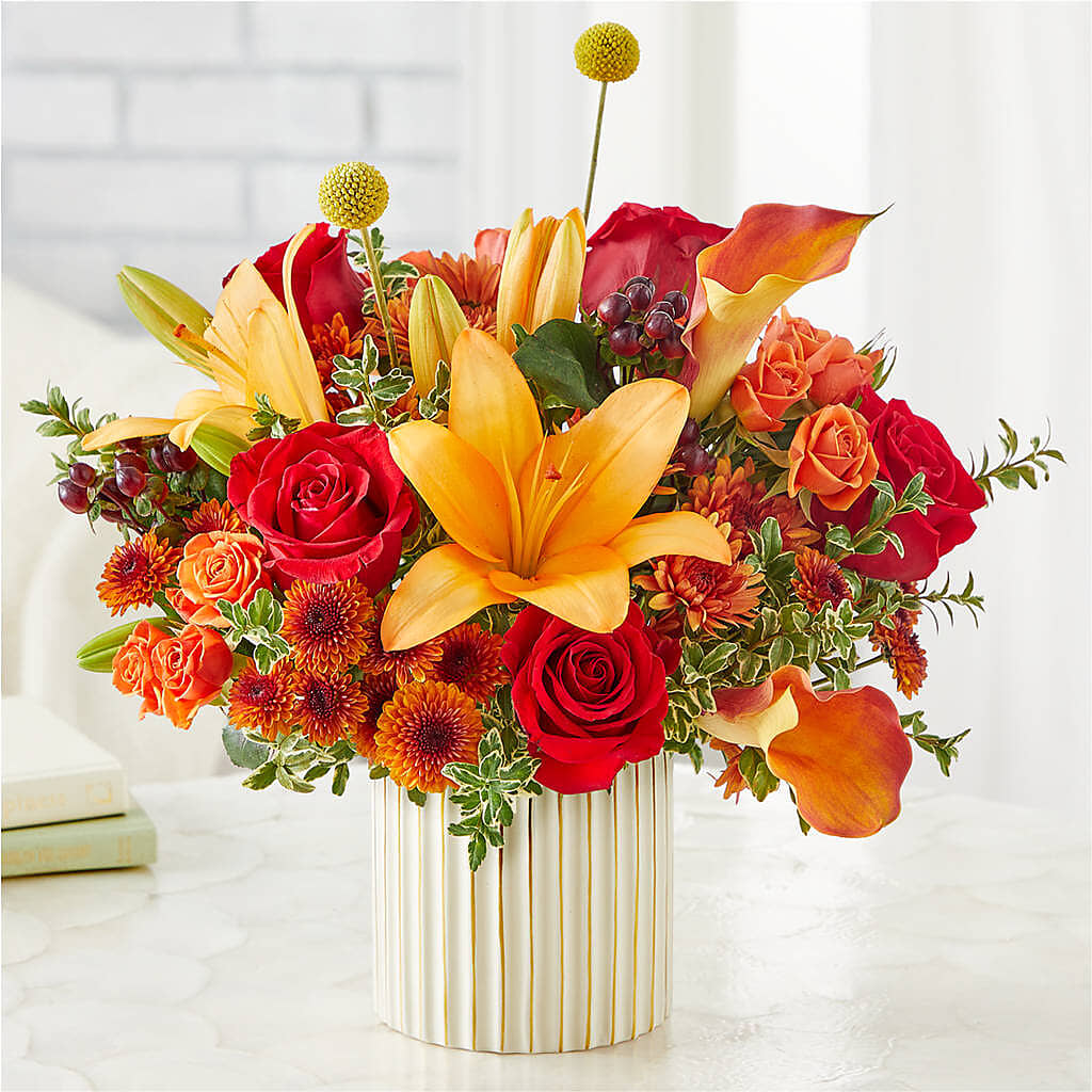 Scarlet Skies Bouquet – Lolas Blooms, Somerset NJ