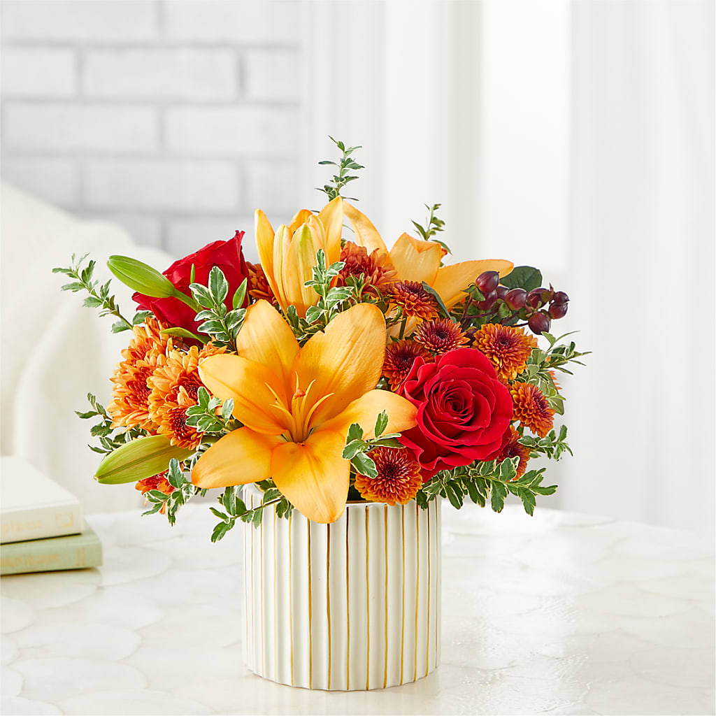 Scarlet Skies Bouquet – Lolas Blooms, Somerset NJ