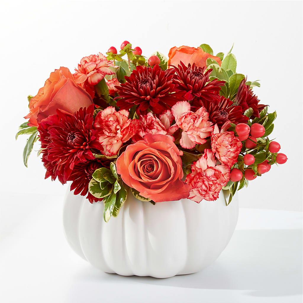 Autumn Air Pumpkin Bouquet – Lolas Blooms, Somerset NJ