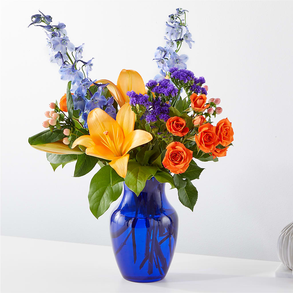 Radiant Citrus Bouquet – Lolas Blooms, Somerset NJ