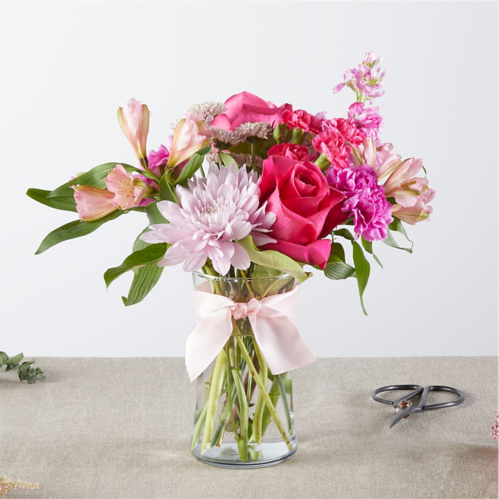 Pink Ribbon - A Florist Original – Lolas Blooms, Somerset NJ