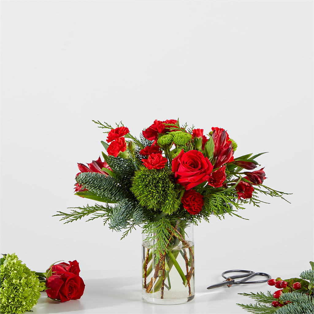 Merry Moment Bouquet – A Florist Original – Lolas Blooms, Somerset NJ