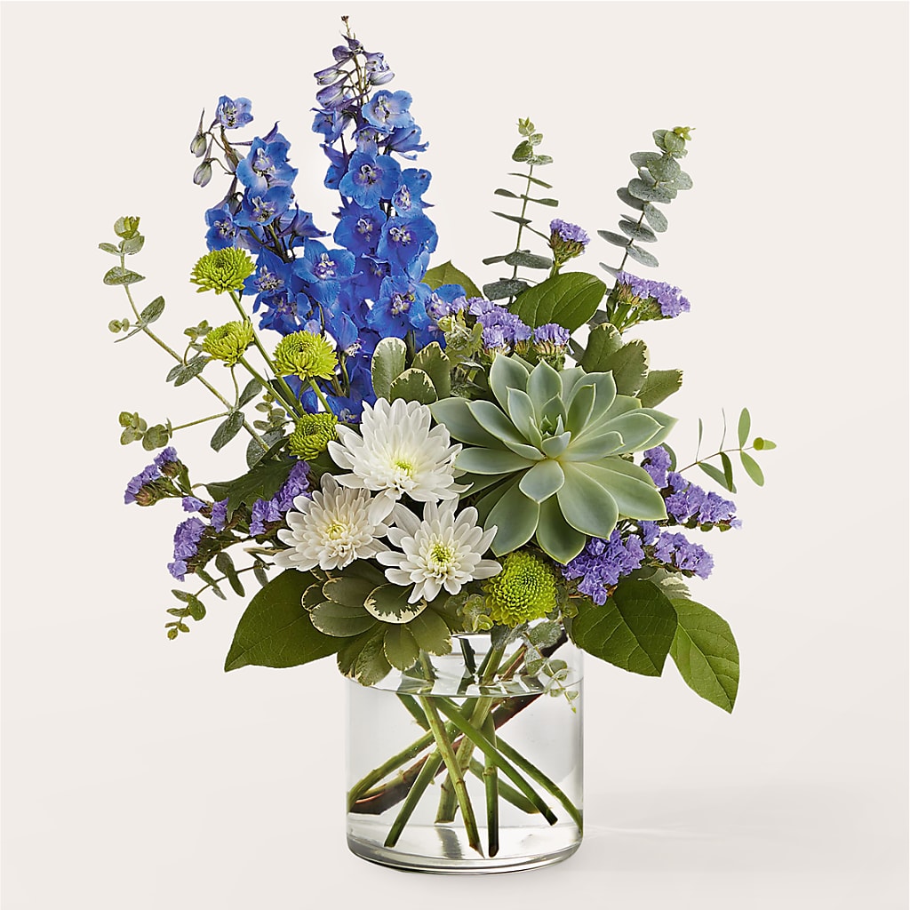 Cerulean Waves Bouquet – Lolas Blooms, Somerset NJ