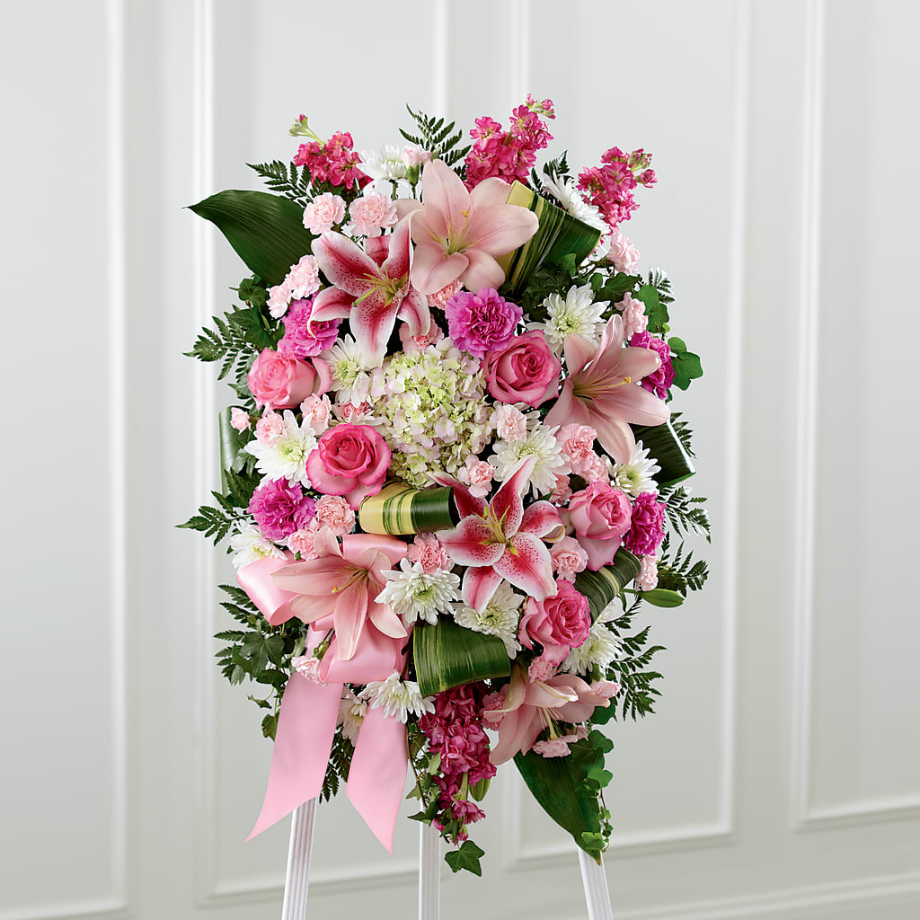 Comforting Standing Spray – Lolas Blooms, Somerset NJ