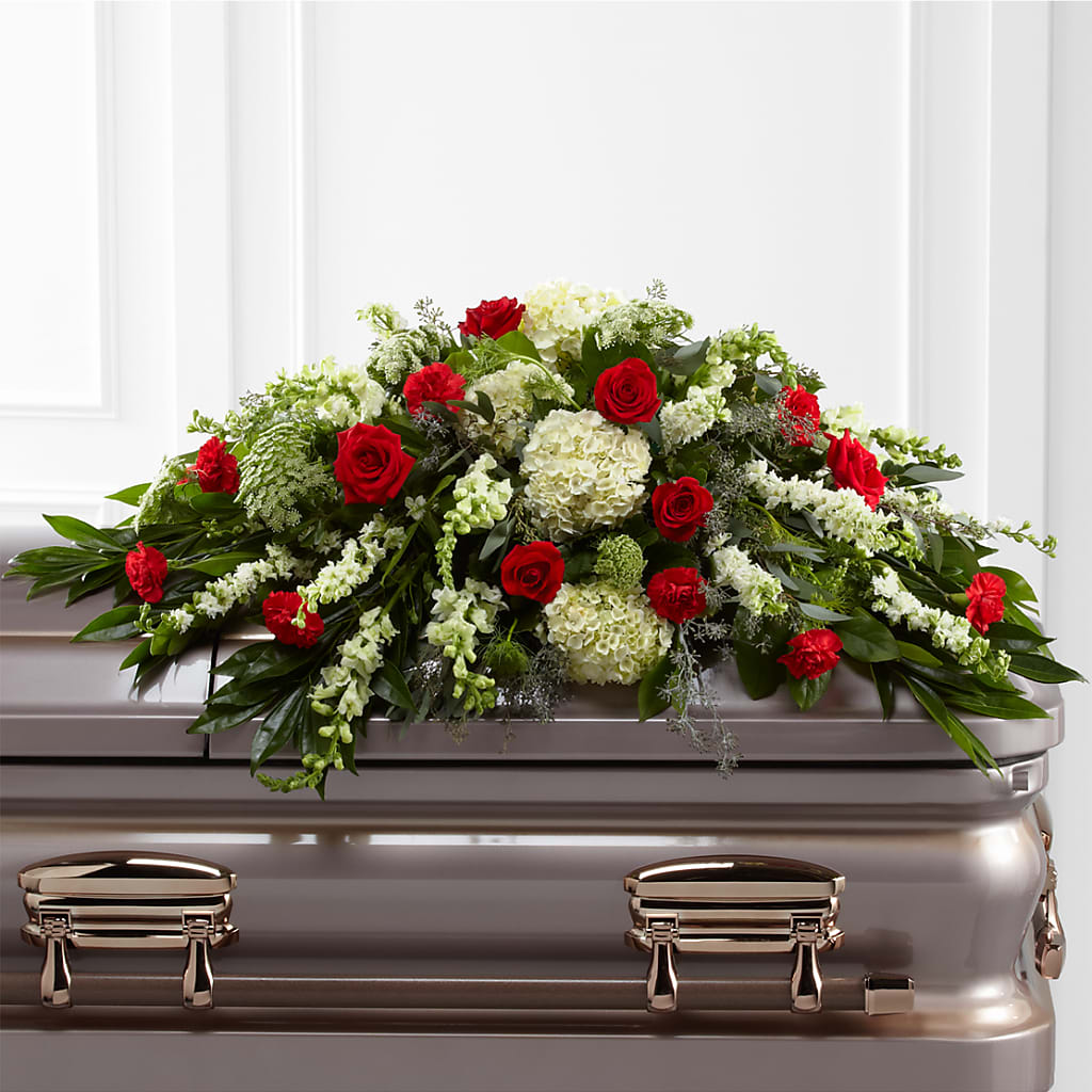 Sincerity Casket Spray – Lolas Blooms, Somerset NJ