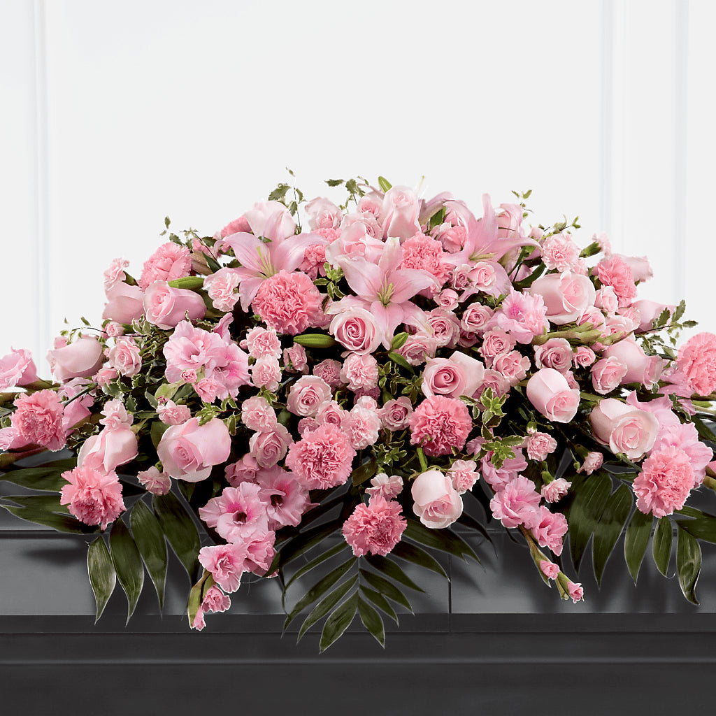 Garden of Comfort Casket Spray (Standard) – Lolas Blooms, Somerset NJ
