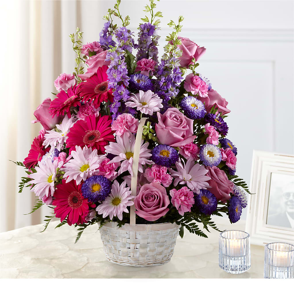 Pastel Peace Basket – Lolas Blooms, Somerset NJ