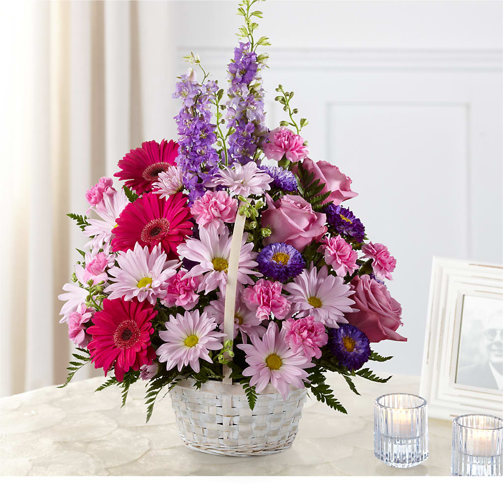 Pastel Peace Basket – Lolas Blooms, Somerset NJ