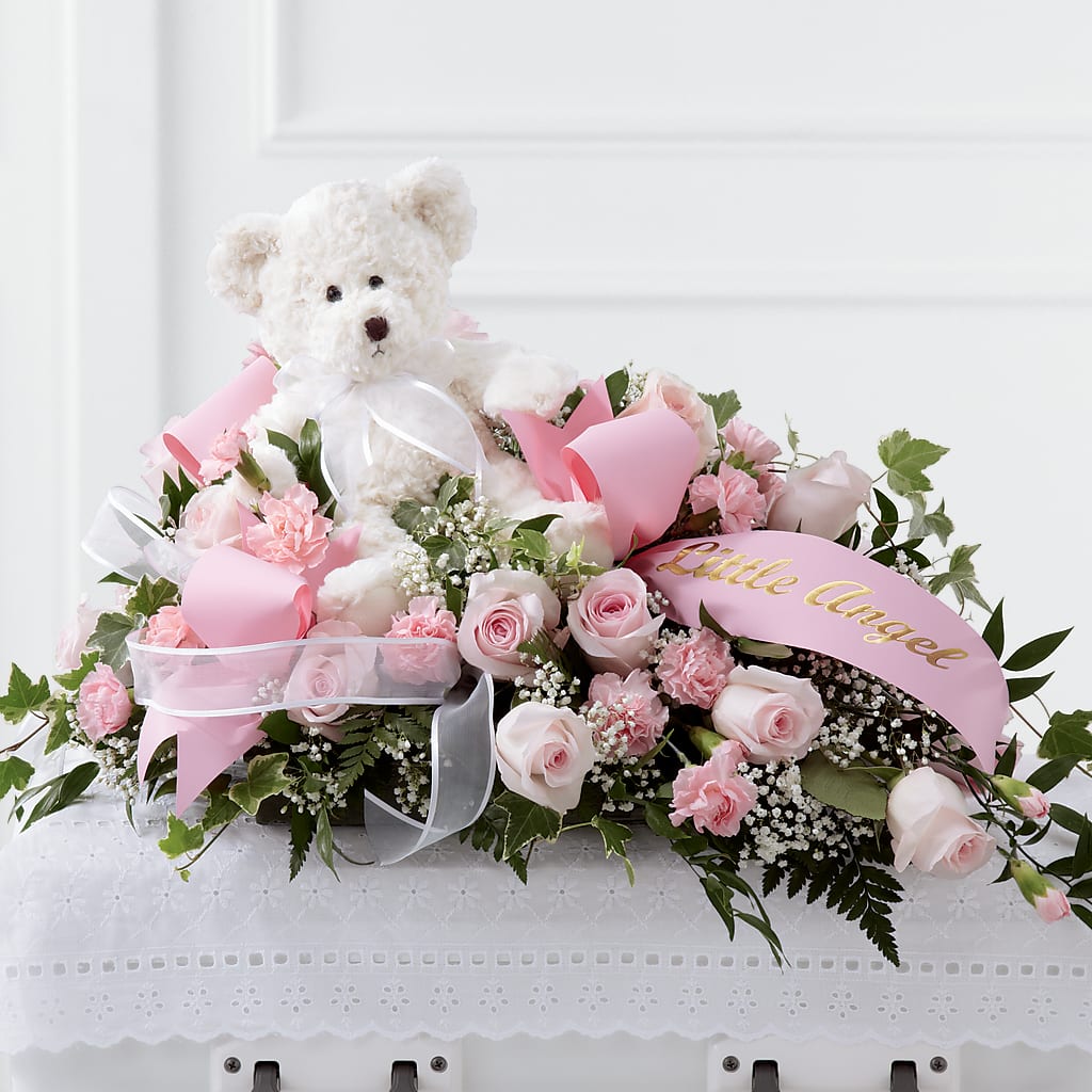 Touch of Sympathy Casket Spray – Lolas Blooms, Somerset NJ