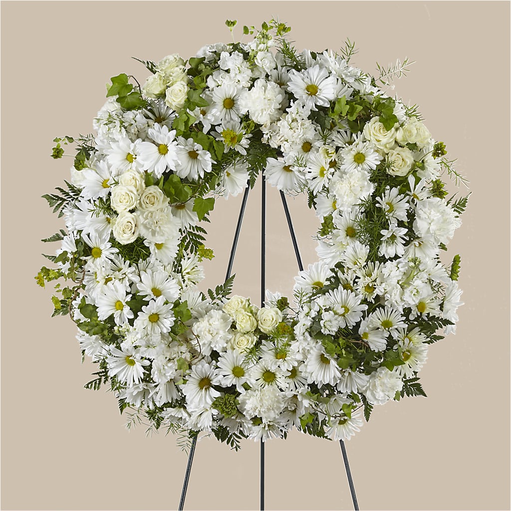 Faithful Wishes Wreath – Lolas Blooms, Somerset NJ