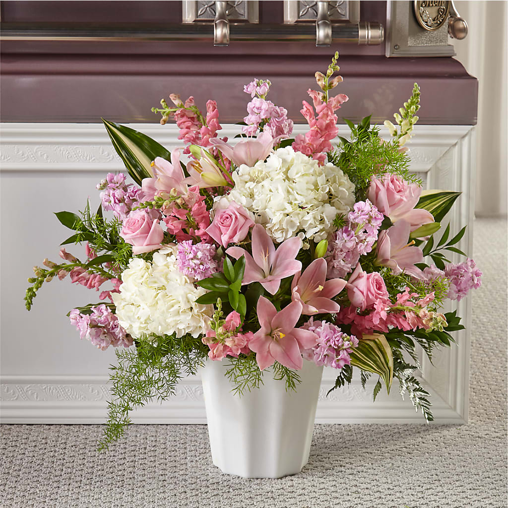 Simply Serene Floor Basket – Lolas Blooms, Somerset NJ