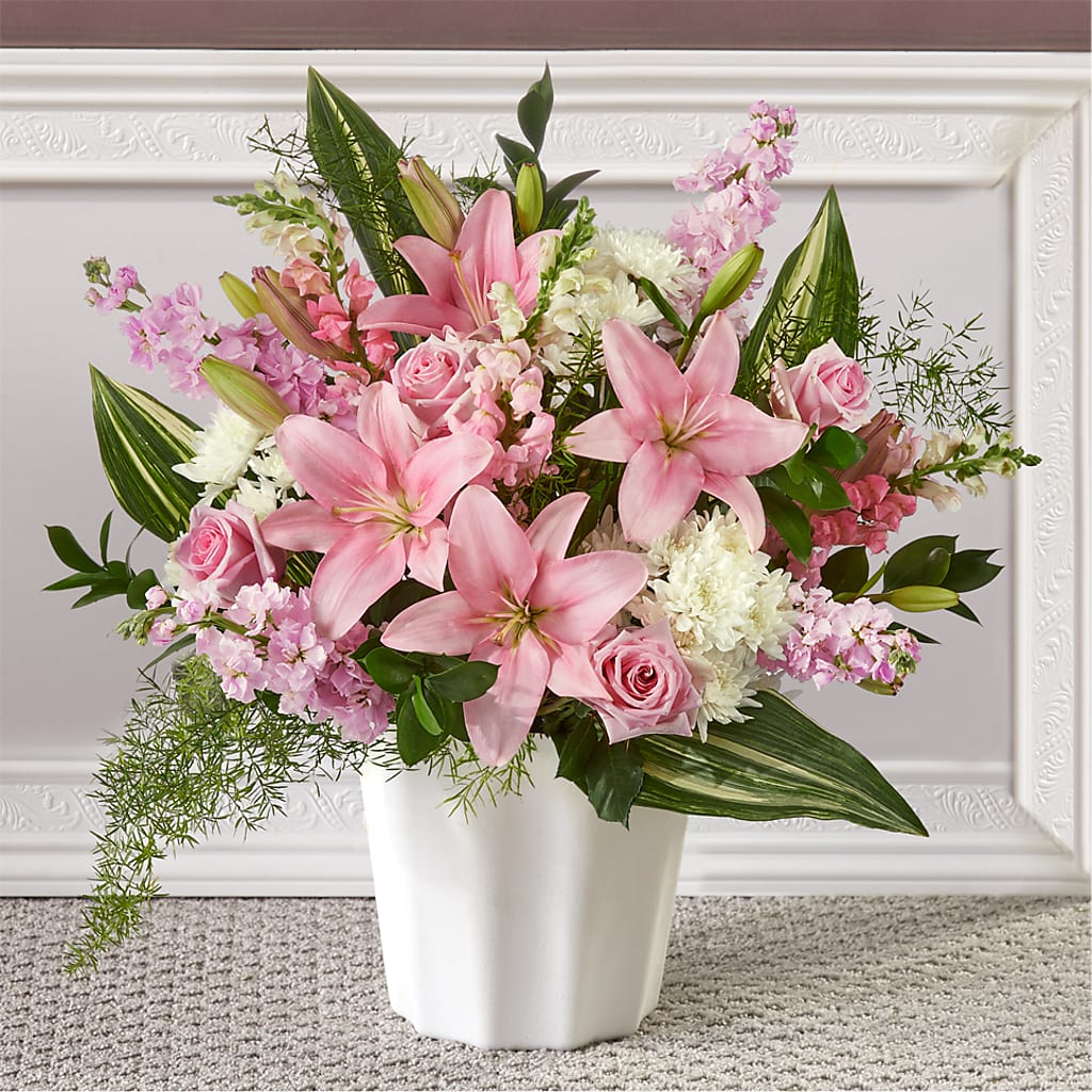 Simply Serene Floor Basket – Lolas Blooms, Somerset NJ