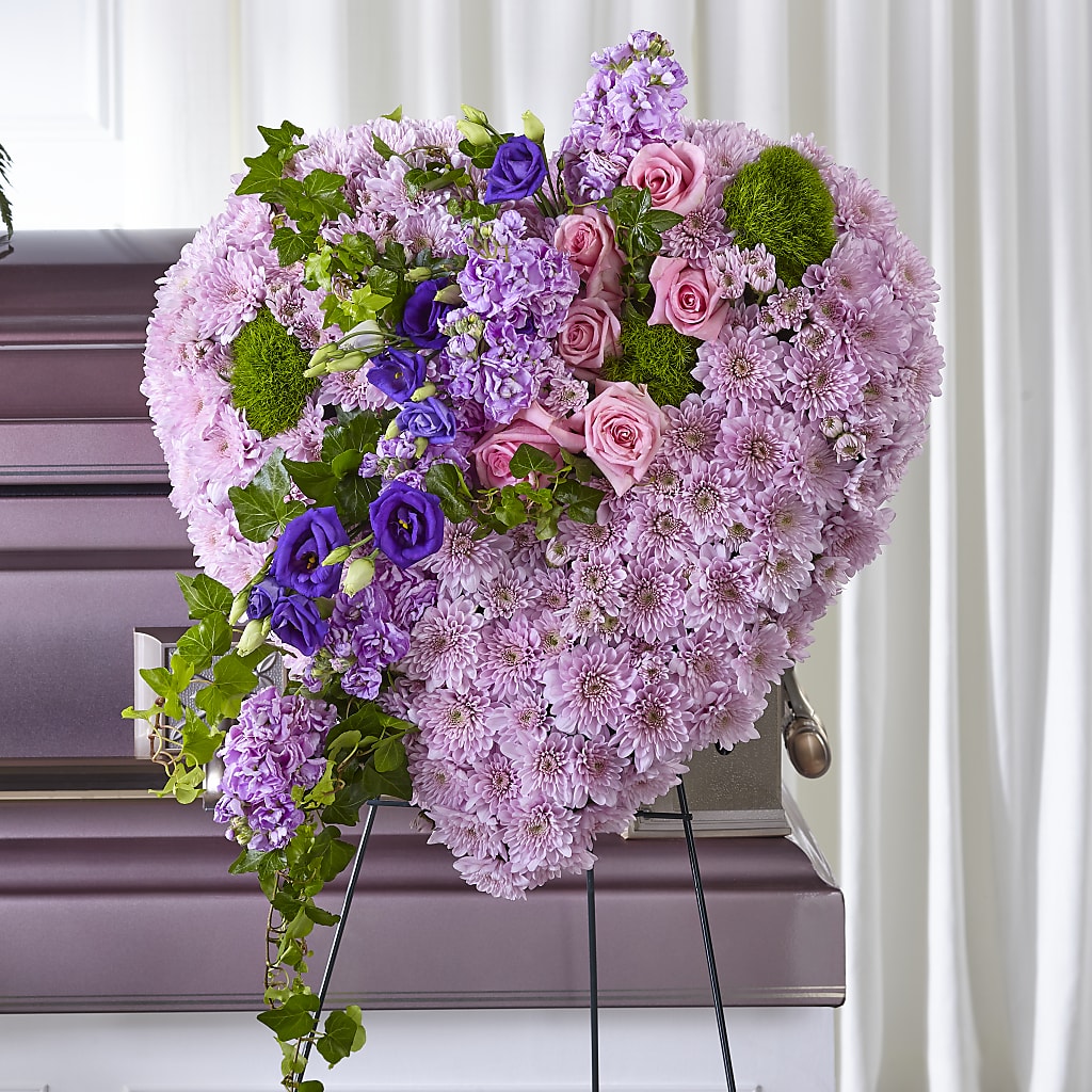 Treasured Love Standing Heart – Lolas Blooms, Somerset NJ