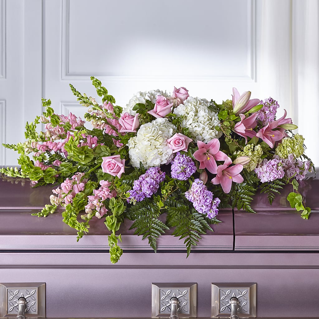 Life's Gratitude Casket Spray – Lolas Blooms, Somerset NJ
