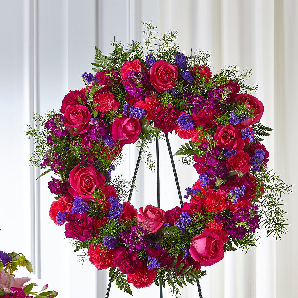 Calming Colors Wreath – Lolas Blooms, Somerset NJ