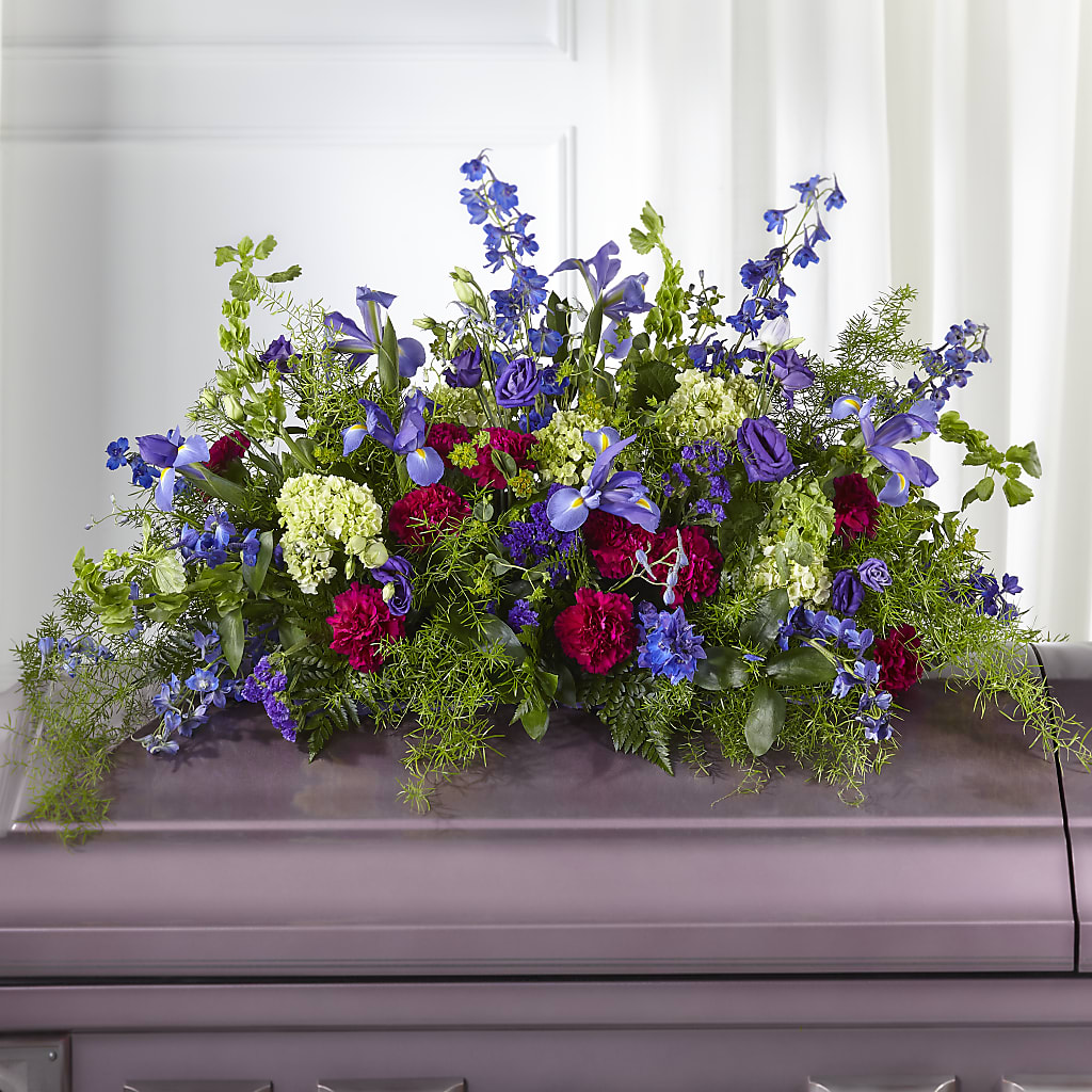 Always Treasured Casket Spray – Lolas Blooms, Somerset NJ