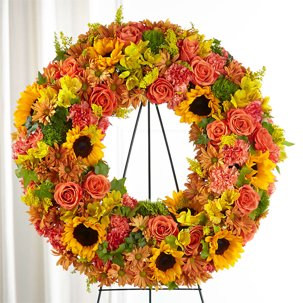 Autumnal Memories Wreath (Standard) – Lolas Blooms, Somerset NJ
