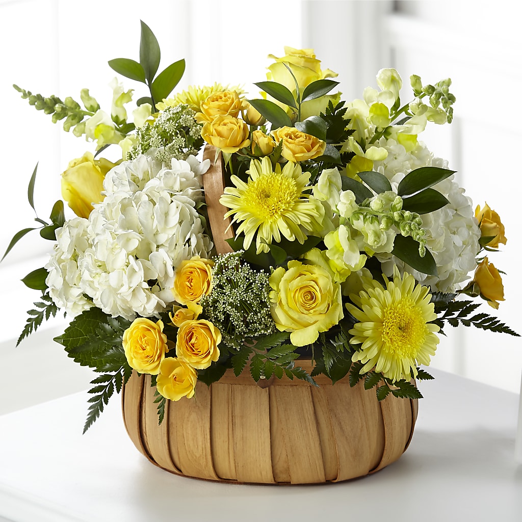 Rustic Remembrance Basket – Lolas Blooms, Somerset NJ