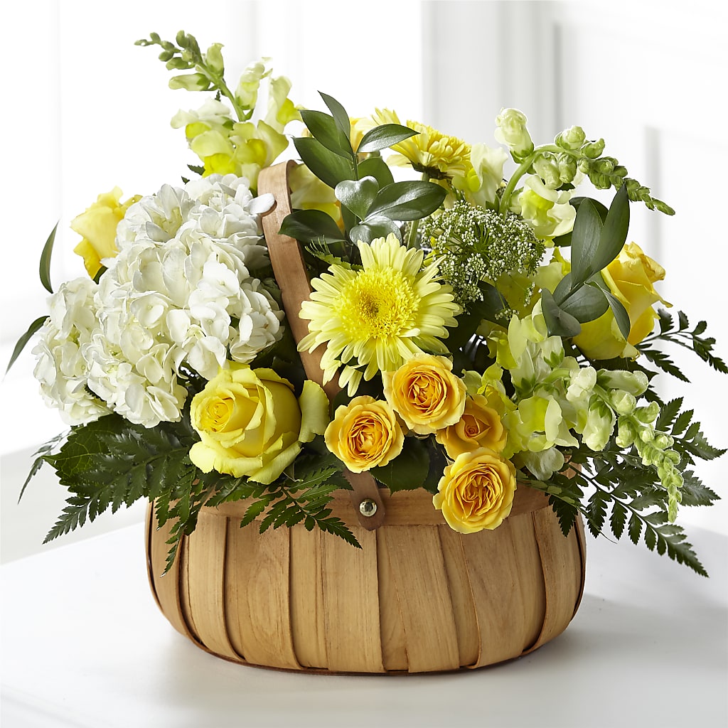 Rustic Remembrance Basket – Lolas Blooms, Somerset NJ