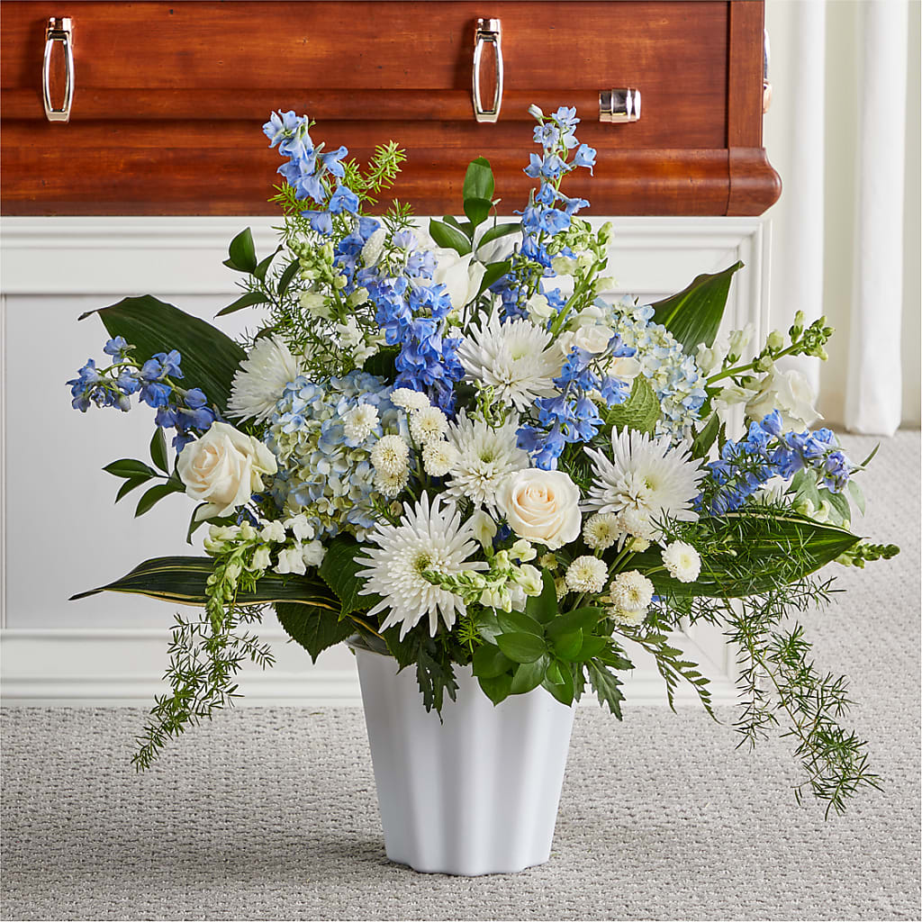 Everlasting Memories Floor Basket – Lolas Blooms, Somerset NJ
