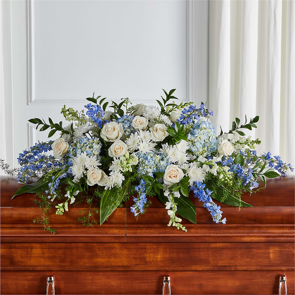 Timeless Essence Casket Spray – Lolas Blooms, Somerset NJ
