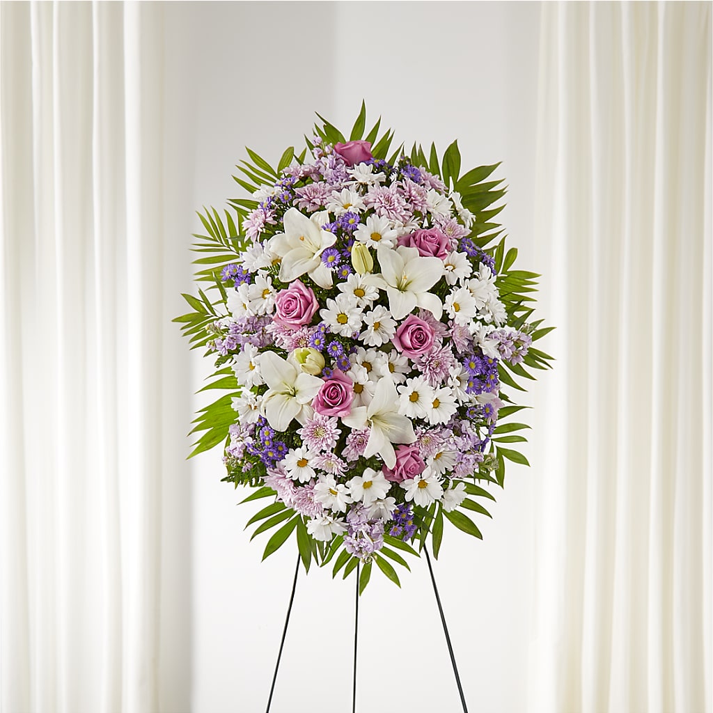 Surrounded by Love Standing Spray – Lolas Blooms, Somerset NJ
