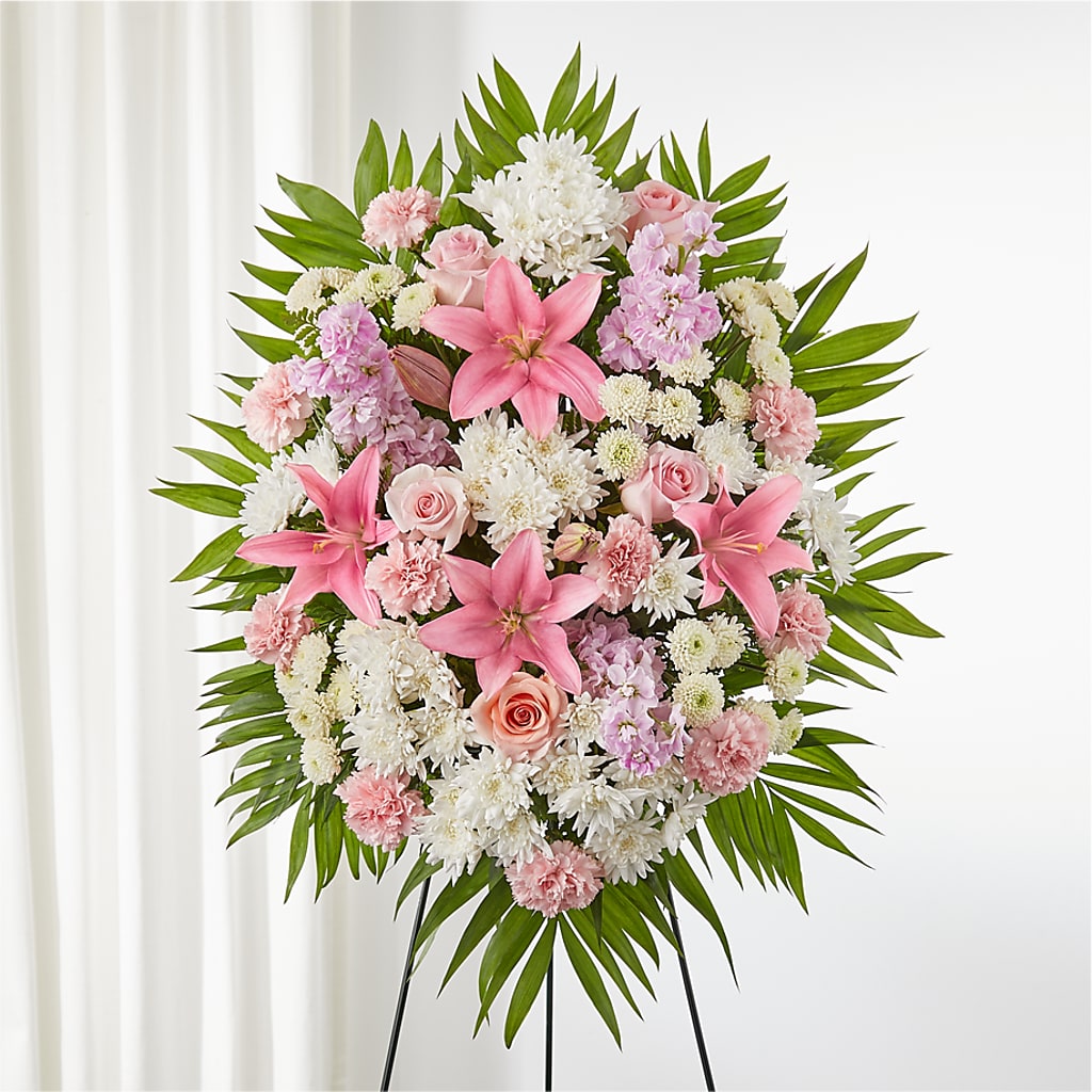 Offering Solace Standing Spray – Lolas Blooms, Somerset NJ