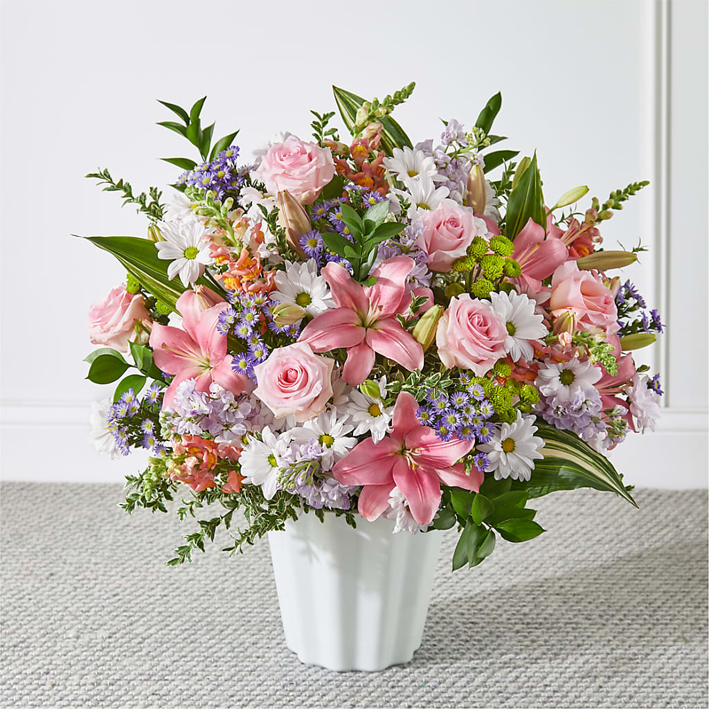 Abundant Compassion Floor Basket – Lolas Blooms, Somerset NJ