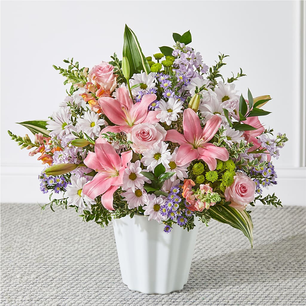 Abundant Compassion Floor Basket – Lolas Blooms, Somerset NJ