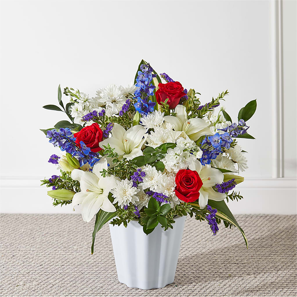 Consoled Floor Basket – Lolas Blooms, Somerset NJ