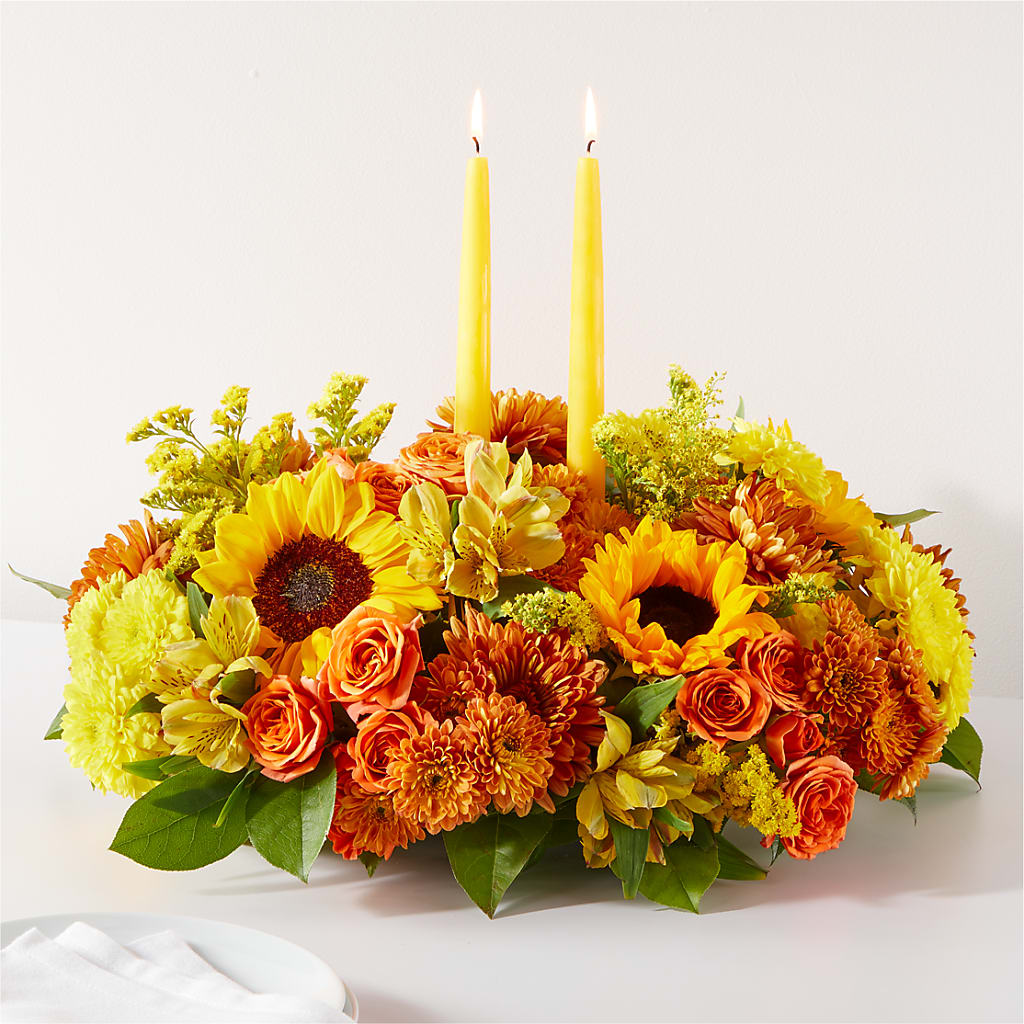 Autumn Harmony Centerpiece – Lolas Blooms, Somerset NJ