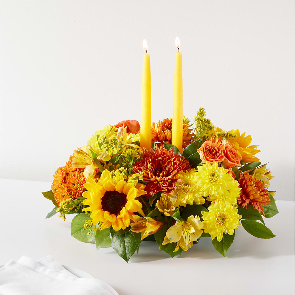 Autumn Harmony Centerpiece – Lolas Blooms, Somerset NJ