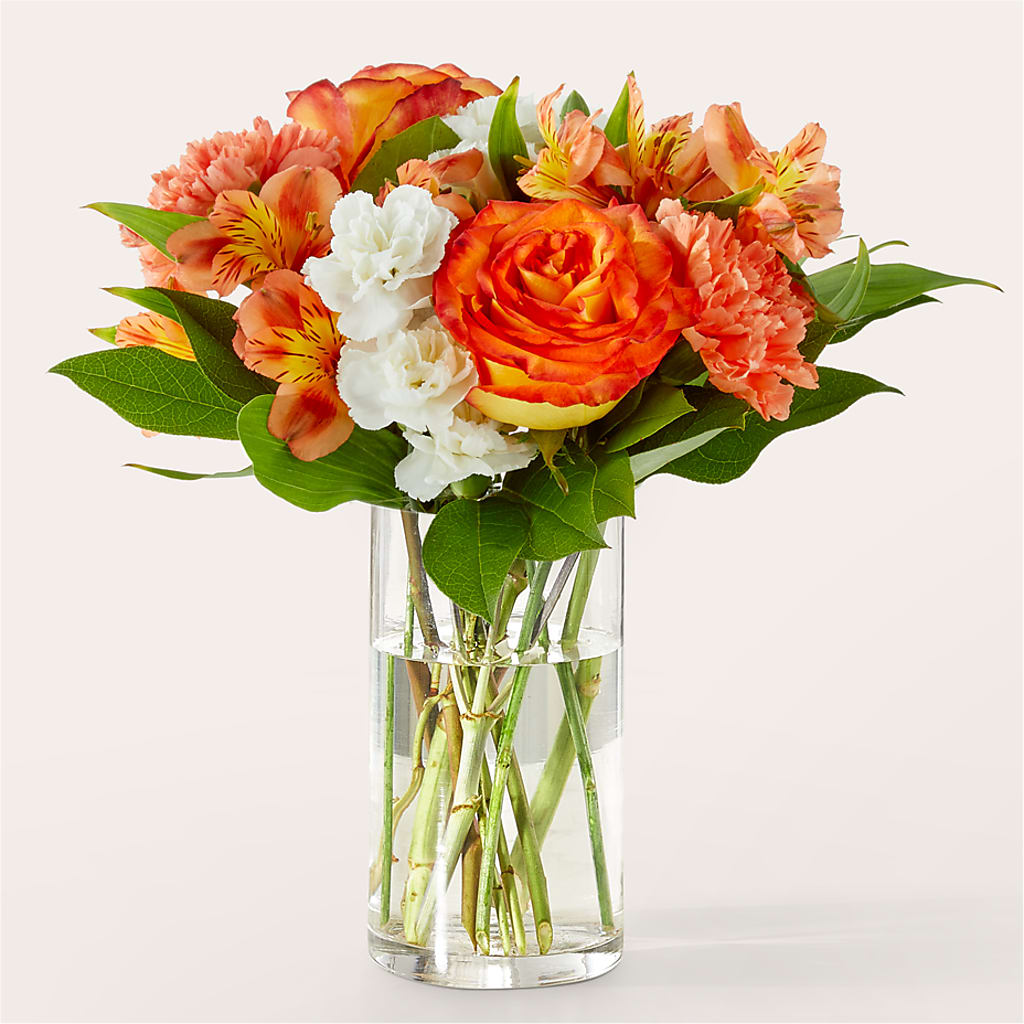 Apricot Glow Bouquet – Lolas Blooms, Somerset NJ