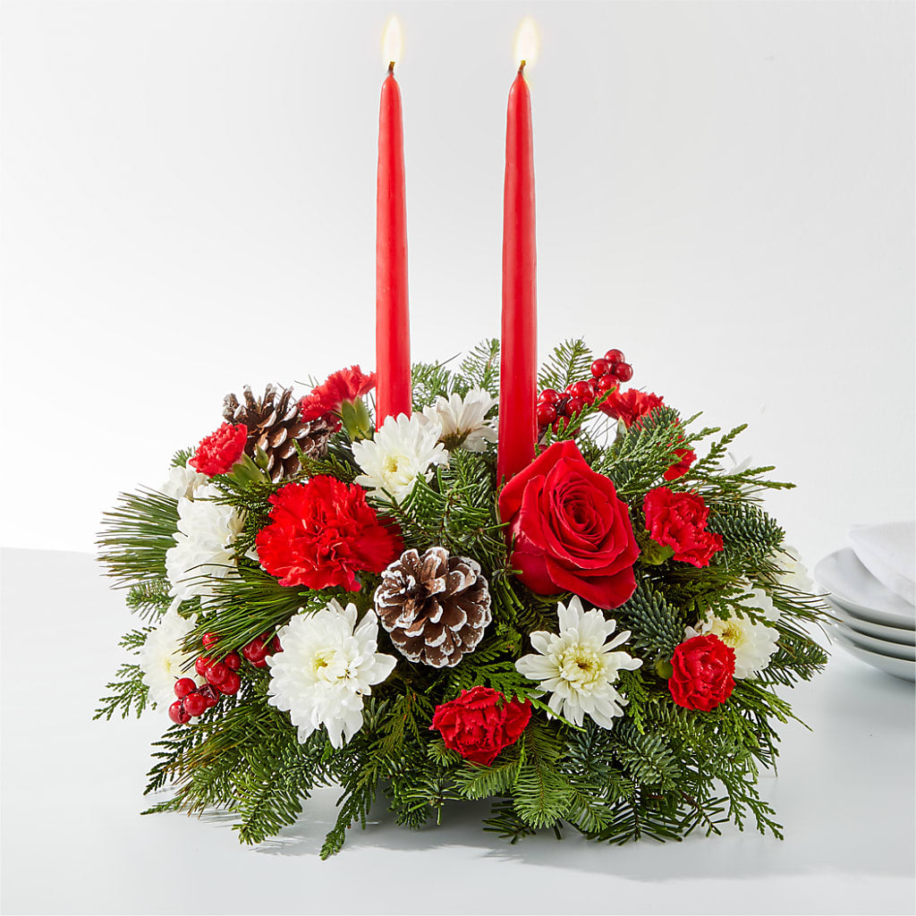 Holiday Soiree Centerpiece – Lolas Blooms, Somerset NJ