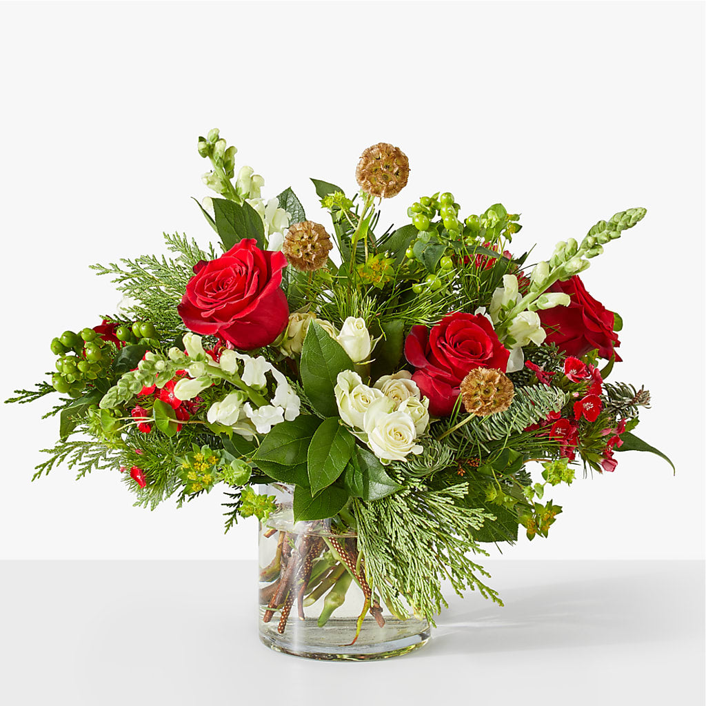 Deck the Halls Bouquet – Lolas Blooms, Somerset NJ