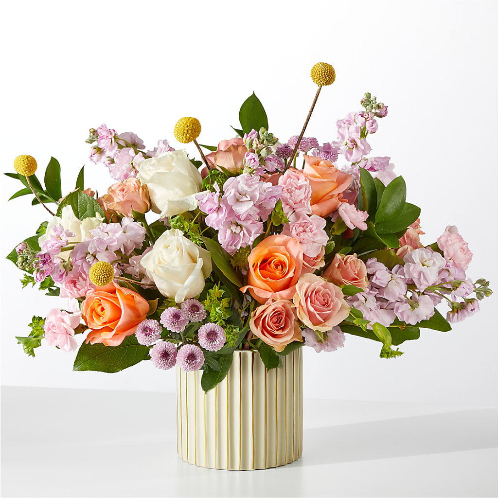 French Market Bouquet with Ivory Vase – Lolas Blooms, Somerset NJ