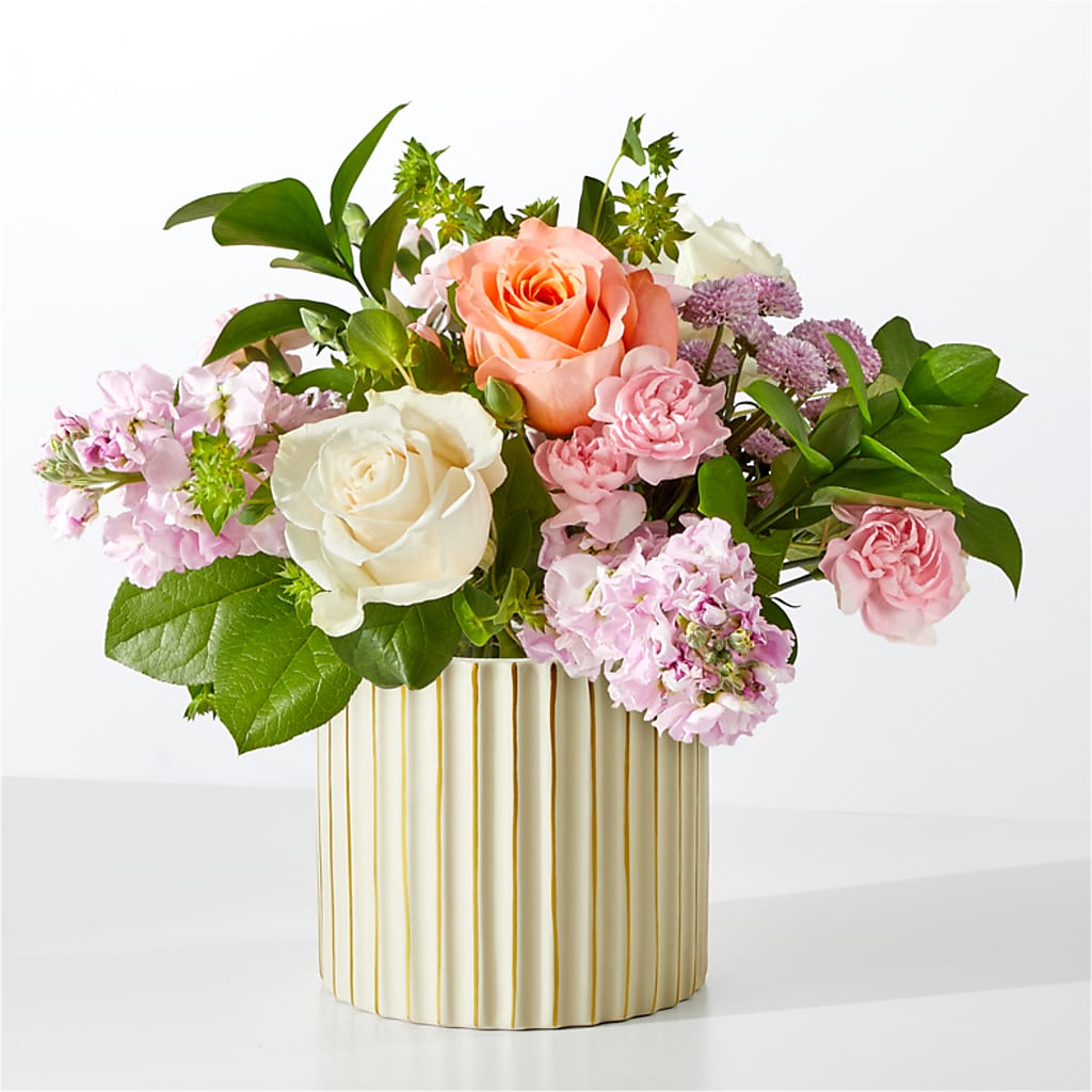 French Market Bouquet with Ivory Vase – Lolas Blooms, Somerset NJ