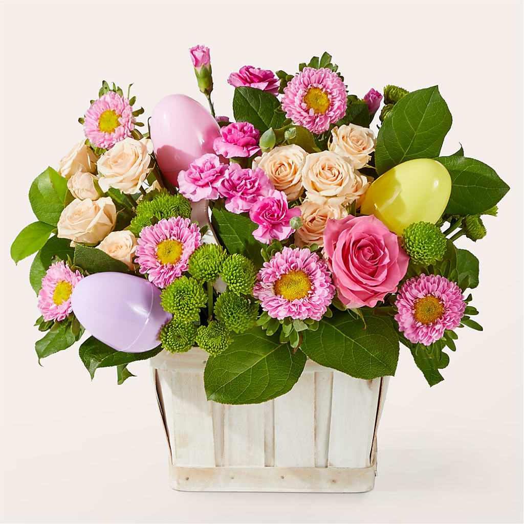 Get Eggcited Basket – Lolas Blooms, Somerset NJ