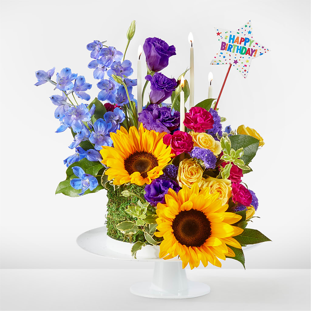 Star of the Day Floral Cake – Lolas Blooms, Somerset NJ