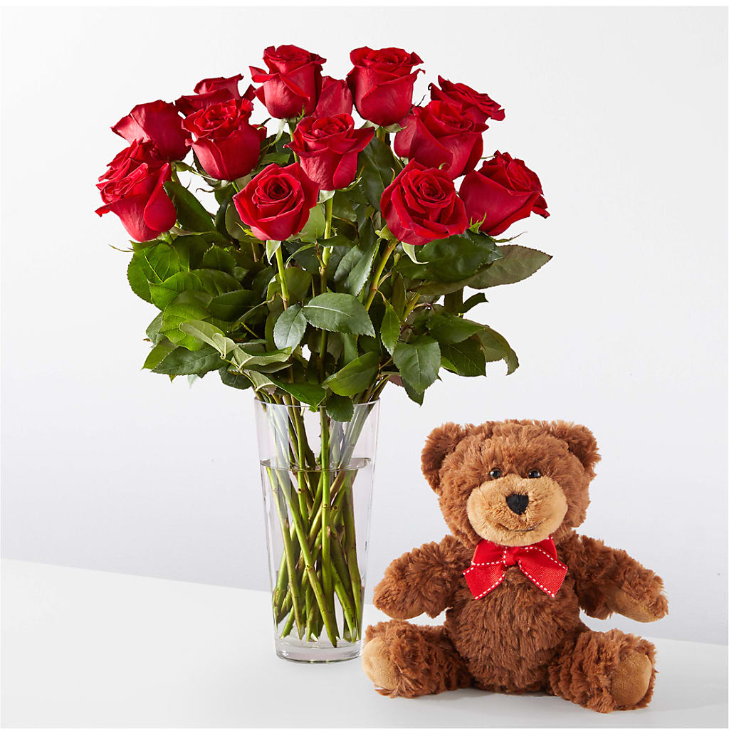 Ramos de Rosas Rojas de Tallo Largo Románticos