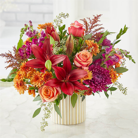 Burgundy Landscape Bouquet –  Lolas Blooms, Somerset NJ