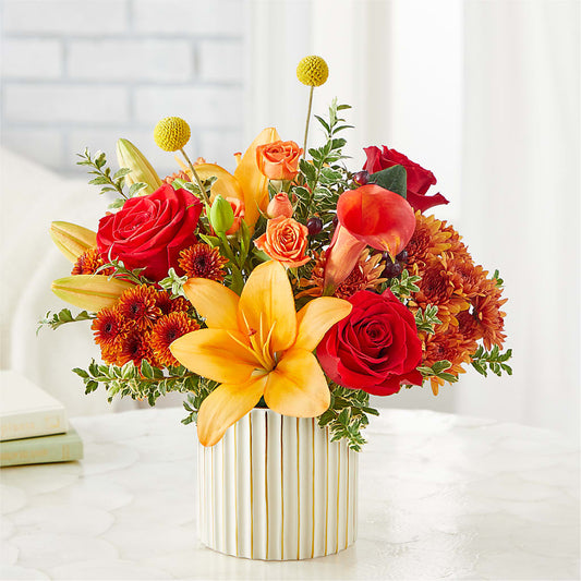 Scarlet Skies Bouquet –  Lolas Blooms, Somerset NJ