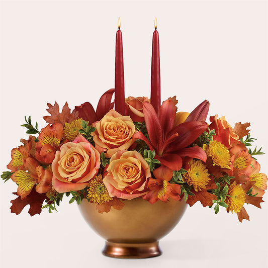 Harvest Table Centerpiece –  Lolas Blooms, Somerset NJ