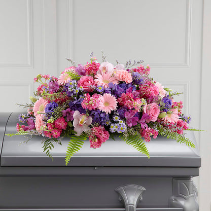 Glorious Garden Casket Spray –  Lolas Blooms, Somerset NJ