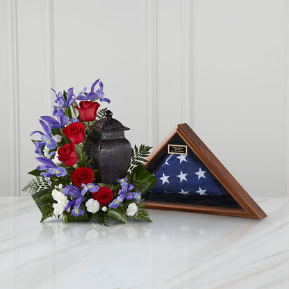 Patriotic Tribute Arrangement –  Lolas Blooms, Somerset NJ