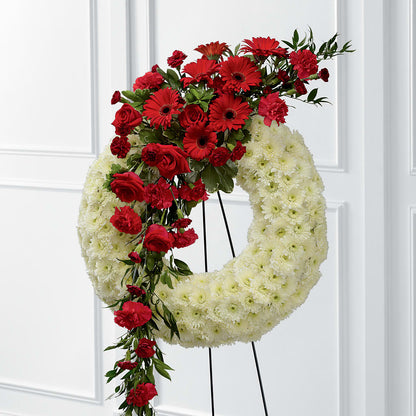 Graceful Tribute Wreath –  Lolas Blooms, Somerset NJ