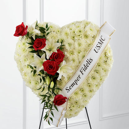 Heartfelt Hero Standing Heart –  Lolas Blooms, Somerset NJ