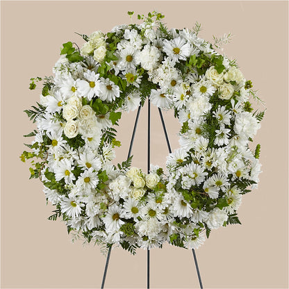 Faithful Wishes Wreath –  Lolas Blooms, Somerset NJ